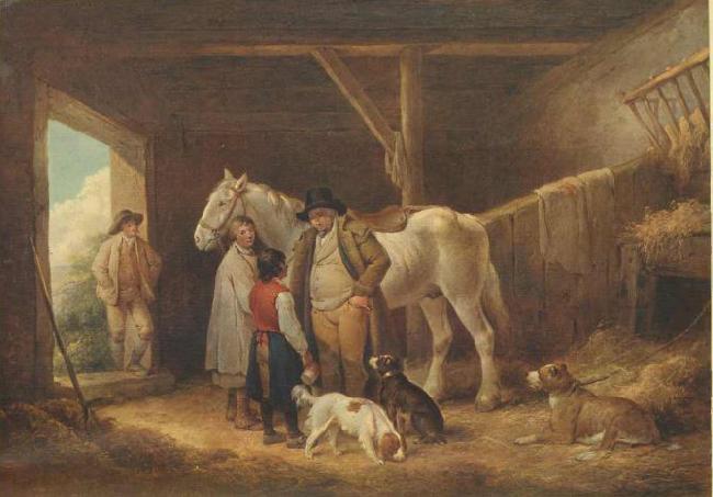 George Morland The Reckoning oil painting picture